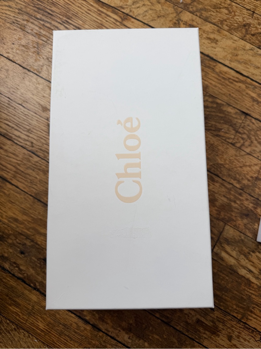Chloé White Logo Shoe Box - Empty